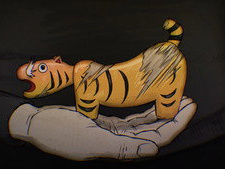 Papier-mâché Tiger